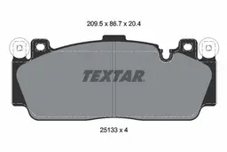 BMW 5 Serisi F10 2009-2016 Fren Balatası Ön | TEXTAR 2513301