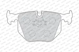 BMW 7 Serisi E38 1994-2001 Fren Balatası Arka | FERODO FDB1483