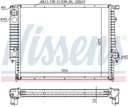 BMW 3 Serisi E36 1991-1998 M50 Su Radyatörü Otomatik Klimasız | NISSENS 60759A