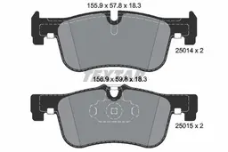 BMW 1 Serisi F20 2012-2017 Fren Balatası Ön | TEXTAR 2501401