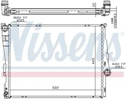 BMW 3 Serisi E46 1997-2006 Su Radyatörü Otomatik/Manuel | NISSENS 60784A