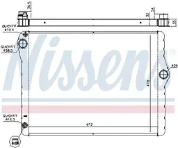 BMW 7 Serisi F01 2009-2015 N52 Su Radyatörü | NISSENS 60776