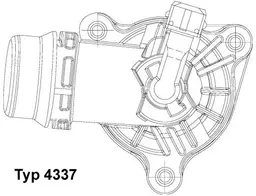 BMW 3 Serisi E90 2004-2012 N42 Termostat | WAHLER 4337.105D