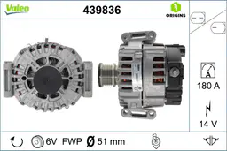 Mercedes Sprinter W906 2006-2018 Şarj Dinamosu 14V 180A | VALEO 439836