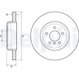 BMW 7 Serisi F01 2009-2015 Fren Diski Arka | DELPHI BG9130C