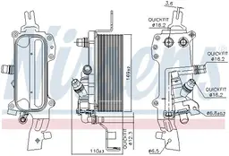 BMW 7 Serisi F01 2009-2015 Şanzıman Yağ Soğutucusu | NISSENS 90838