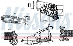 BMW Cooper F60 B47 Yağ Soğutucusu + Filtre Komple | NISSENS 91530