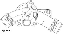 BMW 5 Serisi E60 2001-2010 M52 Termostat | WAHLER 4326.97D