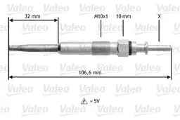 BMW 1 Serisi E87 M47 Kızdırma Bujisi | VALEO 345134