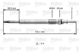 BMW 7 Serisi E65 M67 Kızdırma Bujisi | VALEO 345200