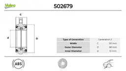 BMW X5 Serisi E70 Arka Teker Rulmanı Seti | VALEO 502679