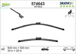 BMW X5 Serisi E70 Silecek Süpürgesi | VALEO 574643