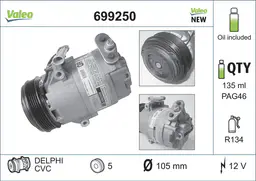 BMW 3 Serisi E46 M43 Klima Kompresörü | VALEO 699250