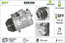Mercedes C Serisi W202 M111 Klima Kompresörü | VALEO 699298