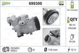 Mercedes A Serisi W168 M166 Klima Kompresörü | VALEO 699300