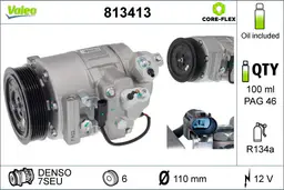 BMW 5 Serisi E60 M54 Klima Kompresörü | VALEO 813413