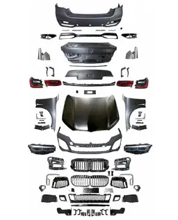 BMW 7 Serisi F01 2009-2015 Komple Gövde Kiti [DONUSUM => G11/G12-LCI] <O-O> Egz.Uçlu, Panj-lu, Kaput/Çamurluk/Bagaj Kap., Far/Stop -///M-Sport- 2008-12 | WENDER BA0012210