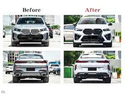 BMW X6 Serisi G06 2019- Gövde Kiti Ön:PMAlı, Adaptif Hız Sabitleyici (KlimalıC)li Araç, Dörtlü Egzoz Çıkışlı Egzoz Uçlu, Panjururlu, Dodikler | WENDER BA0062109