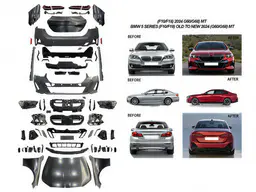 BMW 5 Serisi F10 2009-2016 Komple Gövde Kiti [DONUSUM => G60] PDCli:Ön/Arka, Mrşp-li, Panj-lu, Kaput/Çamurluk/Bagaj Kap., Far/Stop -M-Tech- 2010-13 | WENDER BA0102209
