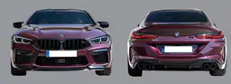 BMW 8 Serisi G15 Gövde Kiti PDCli:Ön/Arka, <O-O> Egz.Çıkışlı, Panj-lu, Çamurluklar -///M8-STYLE- 2019-21 | WENDER BA0162202