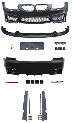 BMW 3 Serisi E92 2005-2013 Gövde Kiti Far Yıkamalı, Dörtlü Egzoz Çıkışlı Egzoz Çıkışlı, Marşpiyelli, Ön Lip | WENDER BA0922113