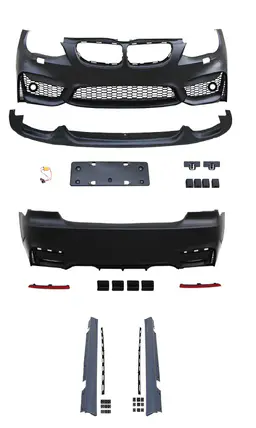 BMW 3 Serisi E92 2005-2013 Gövde Kiti Far Yıkamalı, Park Sensörlü:Ön, Dörtlü Egzoz Çıkışlı Egzoz Çıkışlı, Marşpiyelli, Ön Lip | WENDER BA0922114