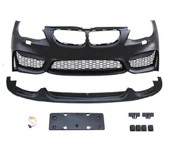 BMW 3 Serisi E92 2005-2013 Komple Tampon Ön Far Yıkamalı (+Lip) | WENDER BA51118043858M4