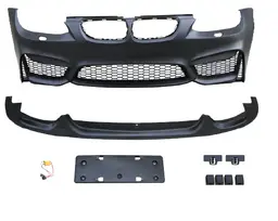 BMW 3 Serisi E92 2005-2013 Komple Tampon Ön Far Yıkamalı (+Lip) | WENDER BA51118043958M4