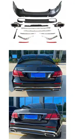 Mercedes E Serisi W212 2009-2016 Gövde Kiti Çift Egzoz Çıkışlı (Tek+Tek) Egzoz Uçlu, Panjururlu | WENDER MA2122109