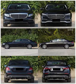 Mercedes E Serisi W213 2017- Gövde Kiti [2016-19 DONUSUM => 2020-...] Çift Egzoz Çıkışlı (Tek+Tek) Egzoz Uçlu, Panjururlu, Bagaj Kapağı, Far/Stop | WENDER MA2132212
