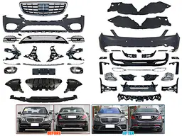 Mercedes S Serisi W222 2013-2021 Gövde Kiti Park Sensörlü: Arka, Çift Egzoz Çıkışlı (Tek+Tek) Egzoz Uçlu, Panjururlu | WENDER MA2222109