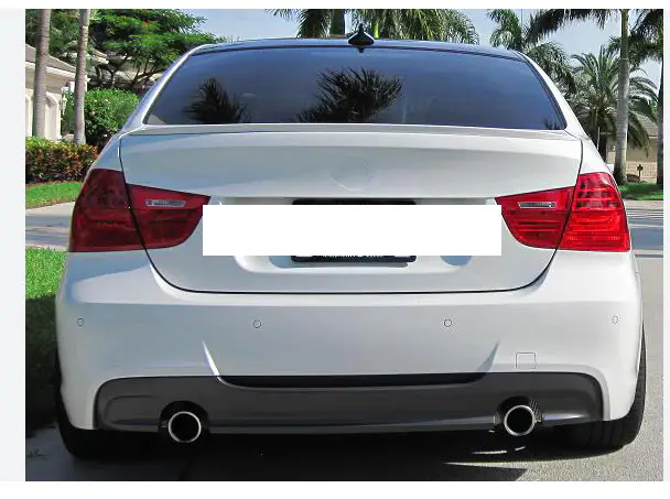 BMW 3 Serisi E90 2004-2012 M-Tech Gövde Kiti Far Yıkamalı PDC'li Arka Çift Egzoz Çıkışlı Marşpiyeli | WENDER BA51952147164