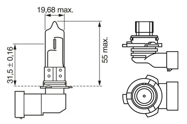 BMW E66 7 Serisi Sis Farı Ampulü | BOSCH 1987302153