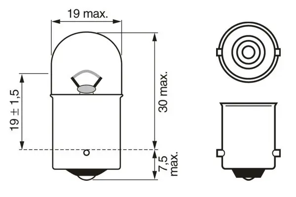 BMW E39 5 Serisi Arka Lambası Ampulü | BOSCH 1987302204
