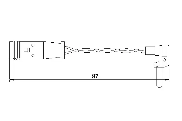 Mercedes W166 GL 500 Brake Brake Pad Plug Rear | BOSCH 1987474966