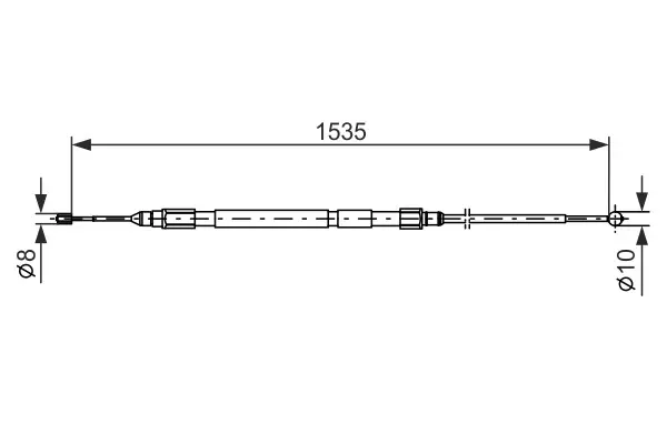 BMW E91 318i Sol Fren Kablosu | BOSCH 1987477950