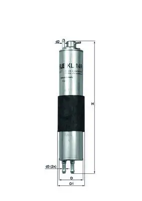 BMW 3 Series E46 Fuel Filter | MAHLE KL149