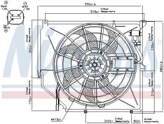 Bmw E46 M52 M54 Klima Fanı Komple | NISSENS 85649