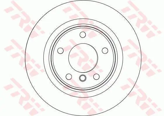 BMW 1 Series E81 116d N46 Rear Brake Disc - TRW DF4451