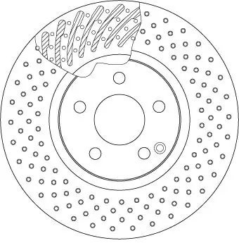 Mercedes W212 E 350 CDI Front Brake Disc | TRW DF4862S