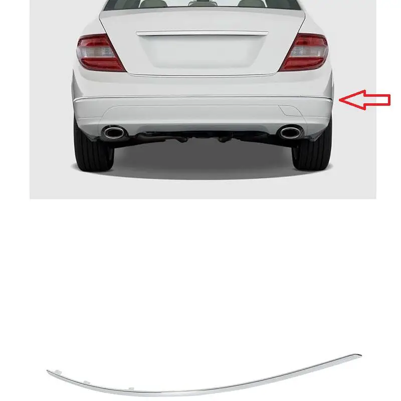 Mercedes C-Class W204 Rear Bumper Trim Right 2007 | ITHAL