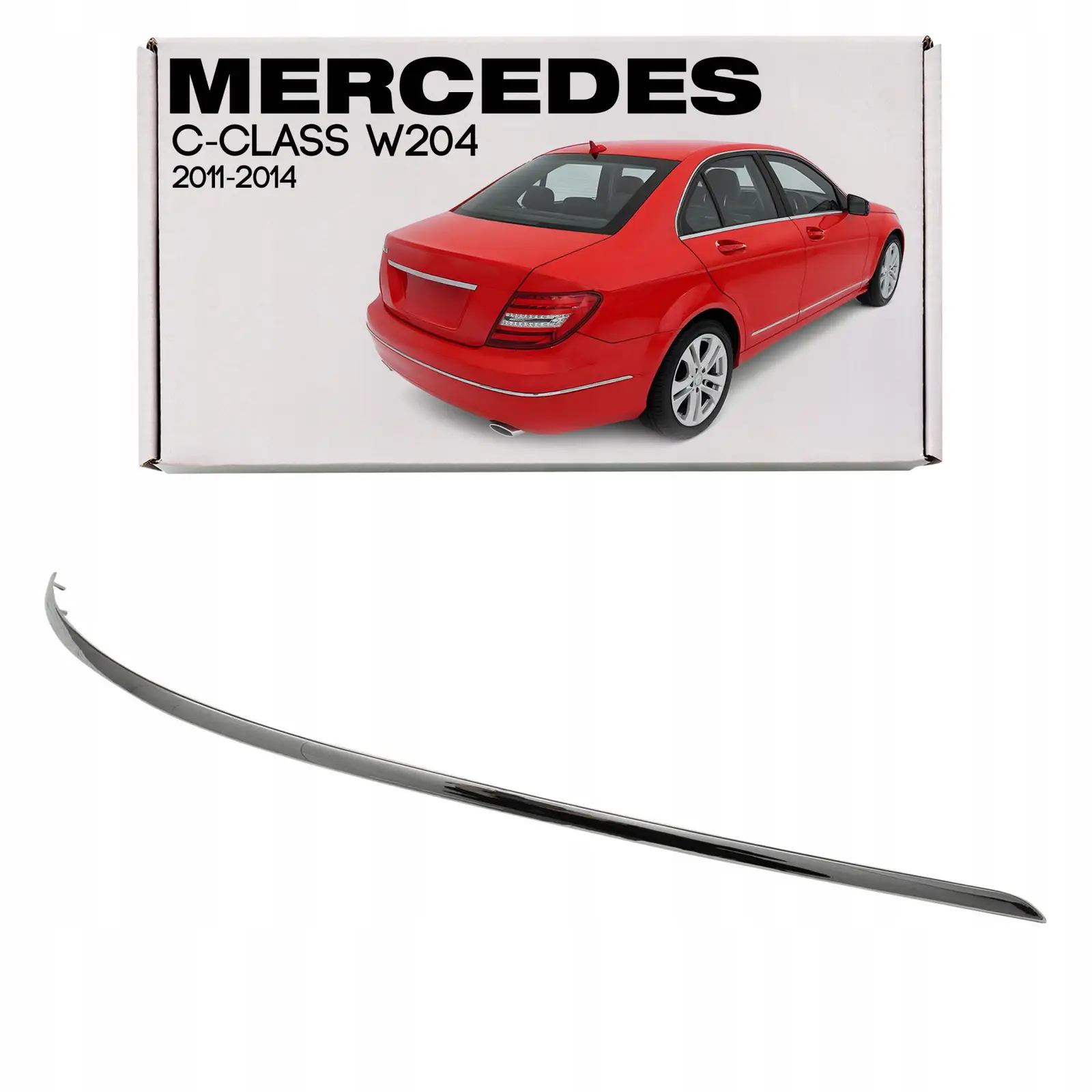 Mercedes C Series W204 Bumper Rear Chrome Trim Right | CARTEK TPMRDRY37