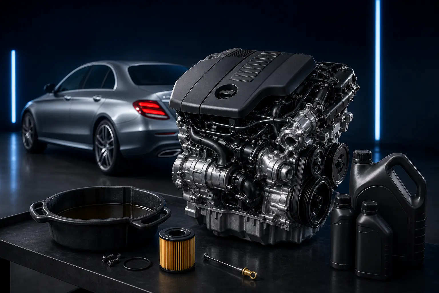Mercedes C200d Kaç Litre Yağ Alır? | Motor Yağı Seçim Rehberi 2025