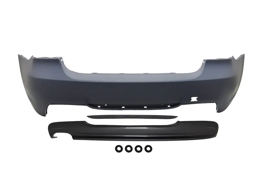 BMW 3 Serisi E90 2004-2012 M-Tech Komple Tampon Arka Çift Egzoz Çıkışlı | WENDER BA51127906501S1