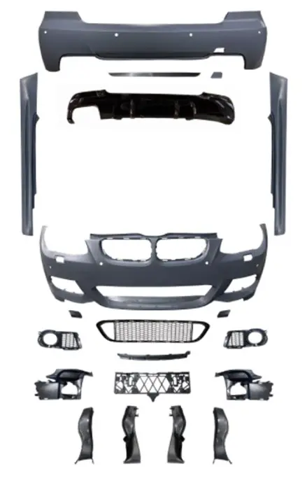 BMW 3 Series E92 2005-2013 M-Tech Body Kit Headlight Washer PDC'li Front Rear Dual Exhaust Outlet Running Board | WENDER BA0922102