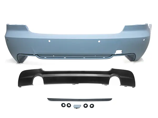 BMW 3 Serisi E92 2005-2013 M-Tech Komple Tampon Arka PDC'li Çift Egzoz Çıkışlı | WENDER BA51128044934S2