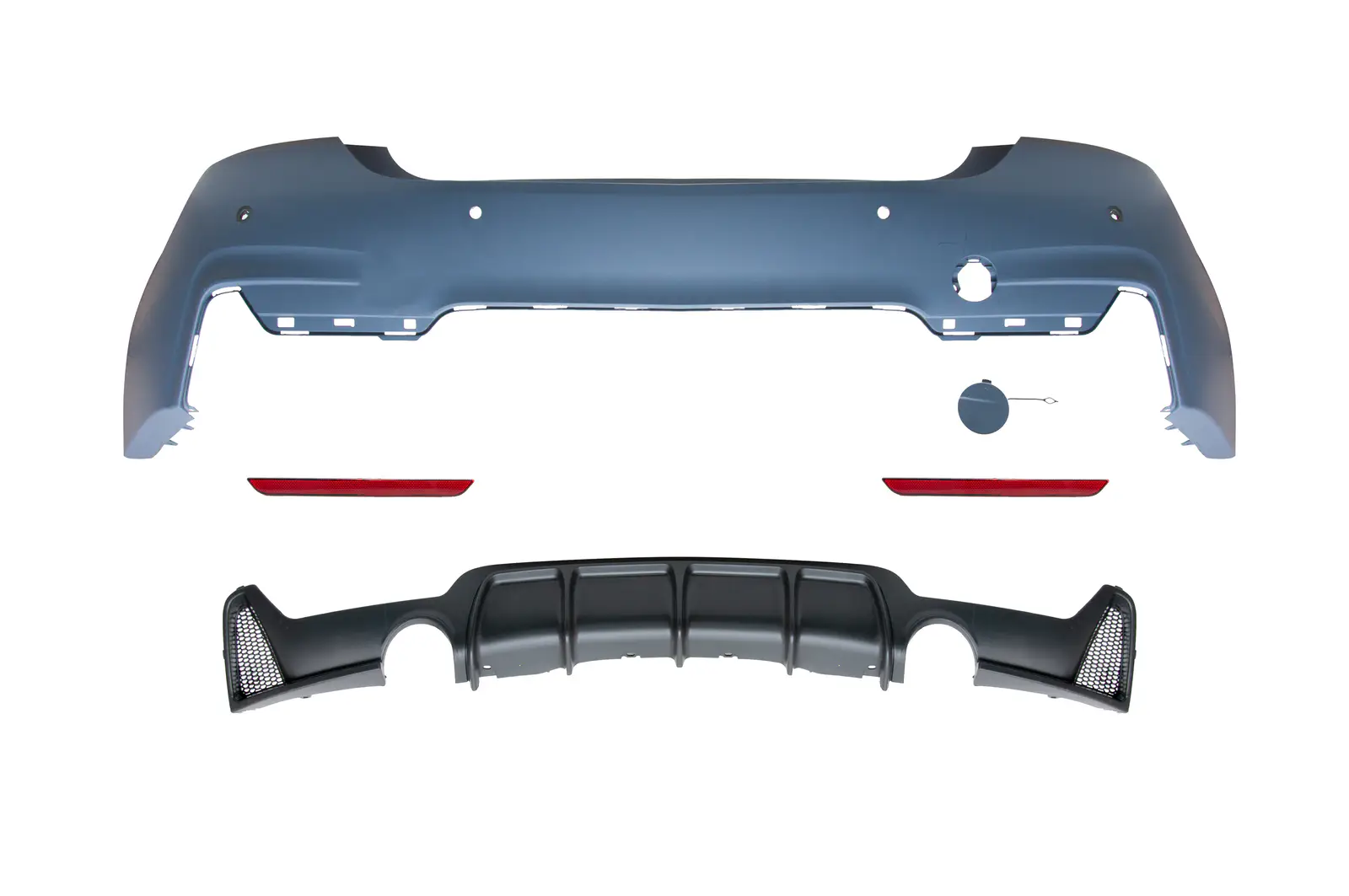 BMW 4 Series F36 2014-2018 M-Tech Complete Bumper Rear PDC'li Dual Exhaust Outlet | WENDER BA51128060889S2