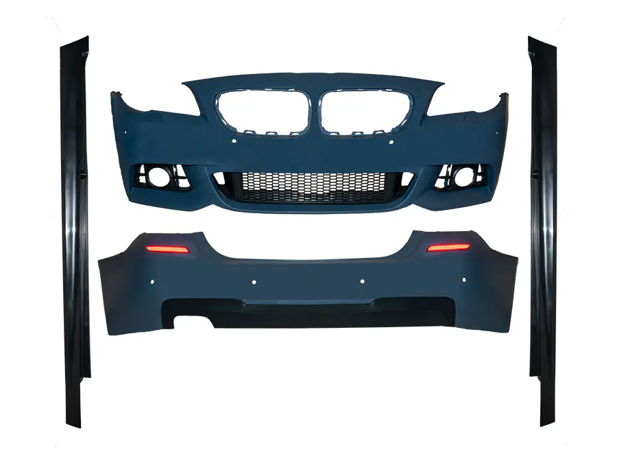 BMW 5 Serisi F10 2009-2016 M-Tech Gövde Kiti Far Yıkamalı PDC'li Ön/Arka Çift Egzoz Çıkışlı Marşpiyeli | WENDER BA0102102