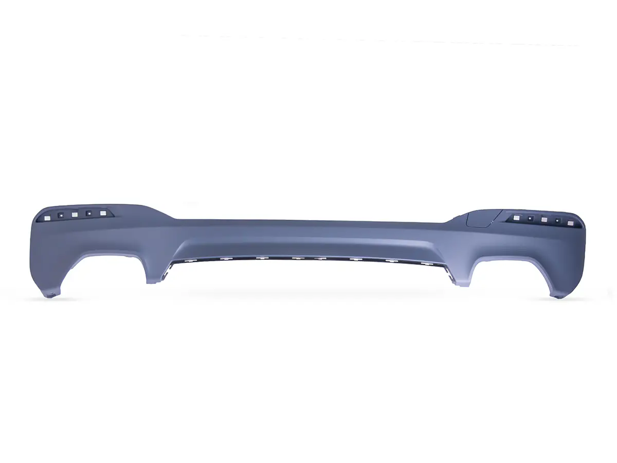 BMW 5 Serisi G30 2016-2018 M-Tech Tampon Difüzörü Arka Çift Egzoz Çıkışlı | WENDER BA51128098694