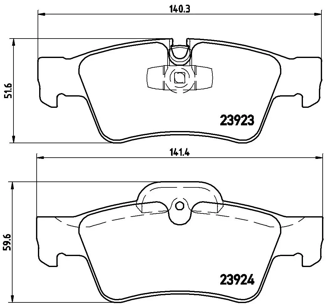 Mercedes GL Serisi W164 GL 350 CDI 4-matic Arka Fren Balatası | BREMBO P50064
